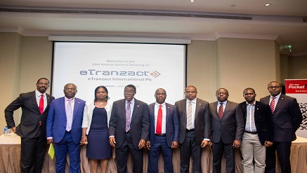 Board of Directors at the eTranzact AGM